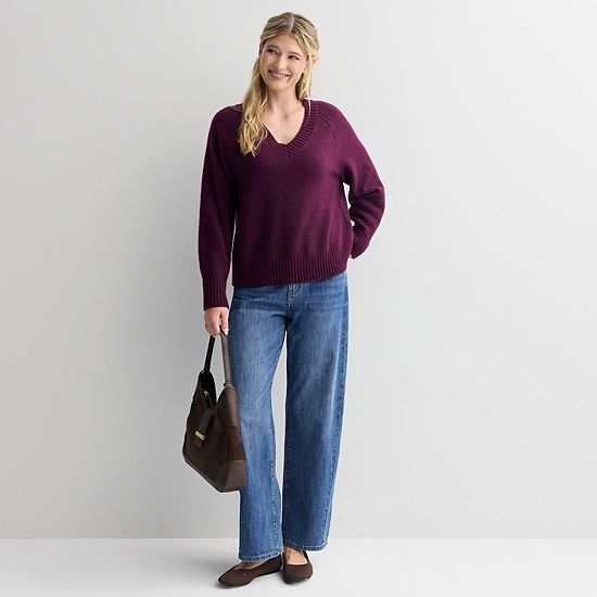  Women's Sonoma Goods For Life® V-Neck Pullover Sweater