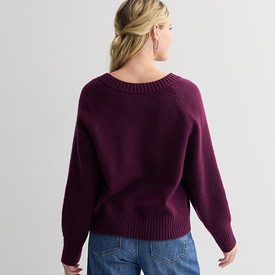  Women's Sonoma Goods For Life® V-Neck Pullover Sweater