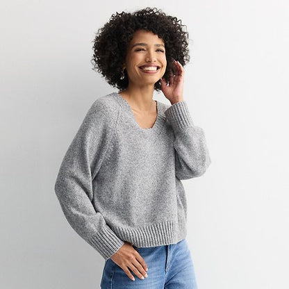  Women's Sonoma Goods For Life® V-Neck Pullover Sweater