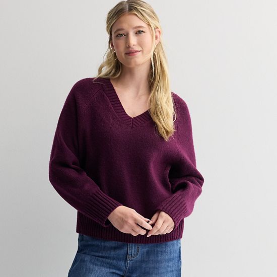  Women's Sonoma Goods For Life® V-Neck Pullover Sweater