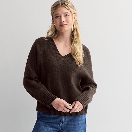  Women's Sonoma Goods For Life® V-Neck Pullover Sweater