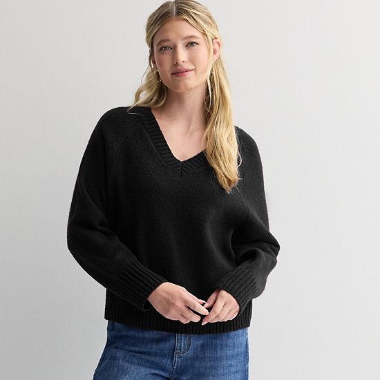  Women's Sonoma Goods For Life® V-Neck Pullover Sweater