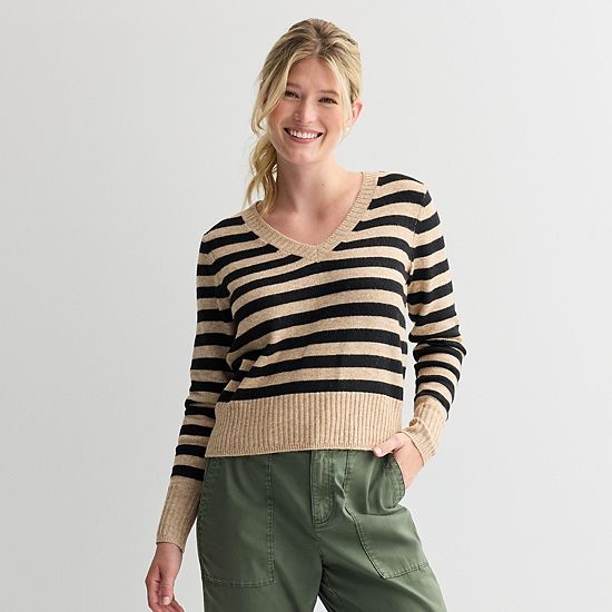  Women's Sonoma Goods For Life® Lightweight V-Neck Sweater