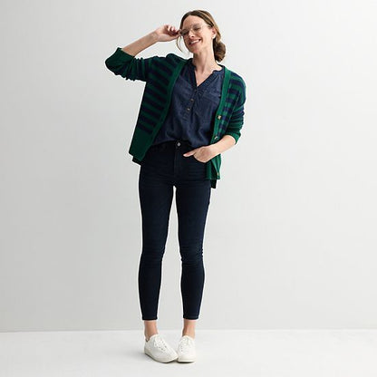  Women's Sonoma Goods For Life® Side Slit Button Front Cardigan