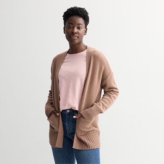  Petite Sonoma Goods For Life® Open Front Longline Cardigan