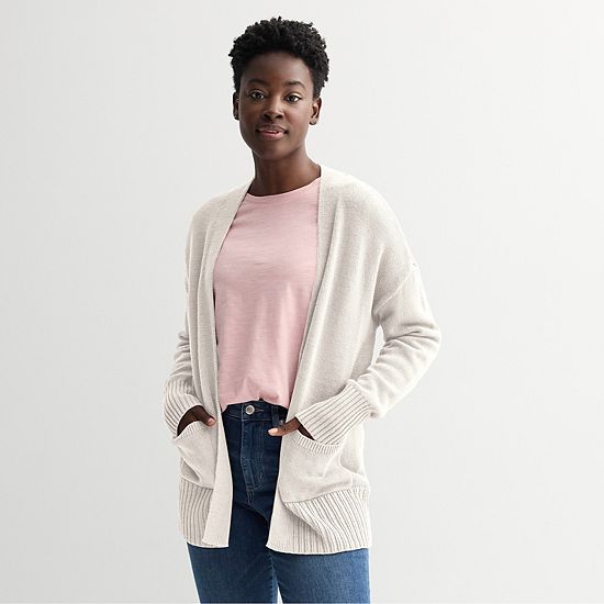  Petite Sonoma Goods For Life® Open Front Longline Cardigan