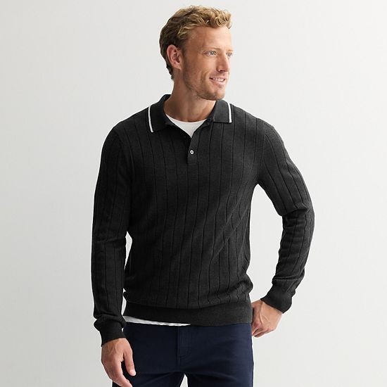  Men's Sonoma Goods For Life® Long Sleeve Sweater Polo