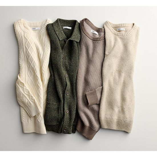  Men's Sonoma Goods For Life® Cable Knit Crewneck Sweater