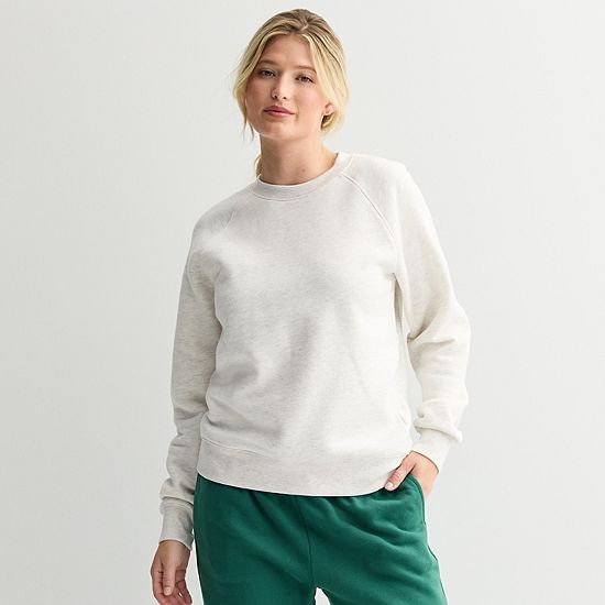  Women's Sonoma Goods For Life® Fleece Crewneck Sweatshirt