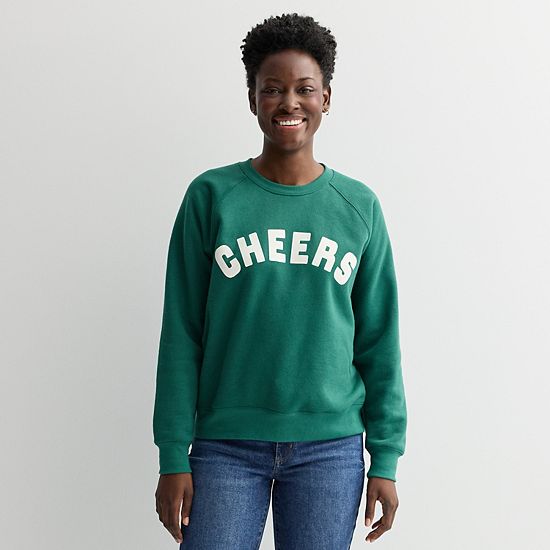  Women's Sonoma Goods For Life® Fleece Crewneck Sweatshirt