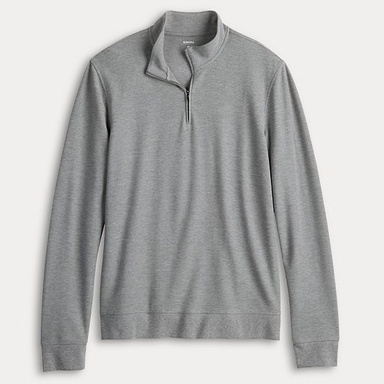  Sonoma Goods For Life® Essential Pique Quarter Zip Pullover
