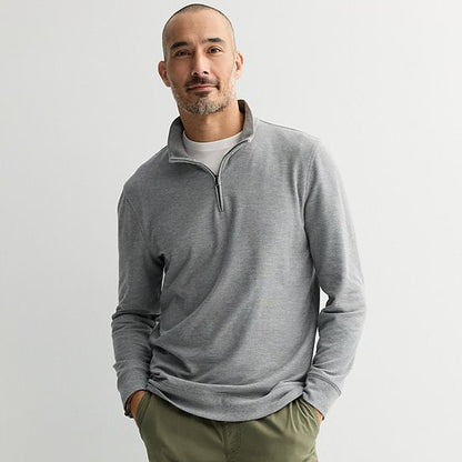  Sonoma Goods For Life® Essential Pique Quarter Zip Pullover