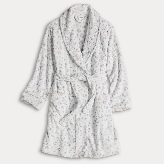  Women's Sonoma Goods For Life® Short Plush Wrap Robe