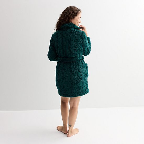  Women's Sonoma Goods For Life® Short Plush Wrap Robe