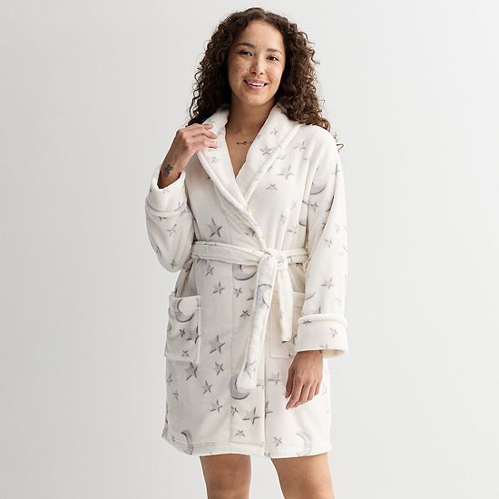  Women's Sonoma Goods For Life® Short Plush Wrap Robe