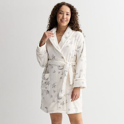  Women's Sonoma Goods For Life® Short Plush Wrap Robe