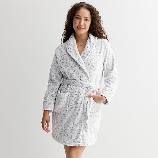 Women's Sonoma Goods For Life® Short Plush Wrap Robe