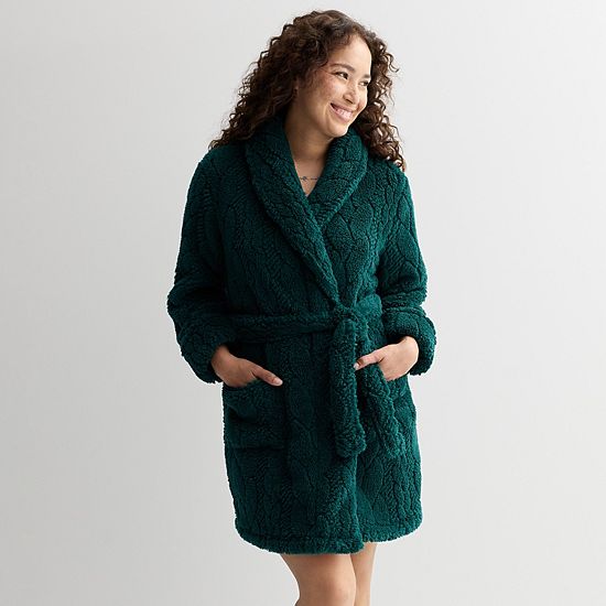  Women's Sonoma Goods For Life® Short Plush Wrap Robe