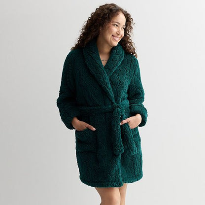  Women's Sonoma Goods For Life® Short Plush Wrap Robe
