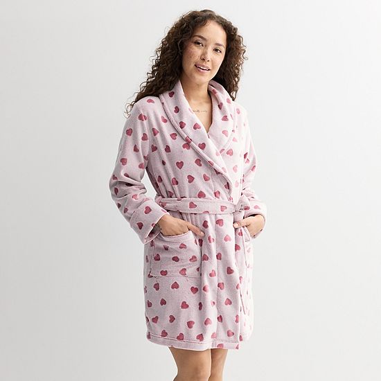  Women's Sonoma Goods For Life® Short Plush Wrap Robe