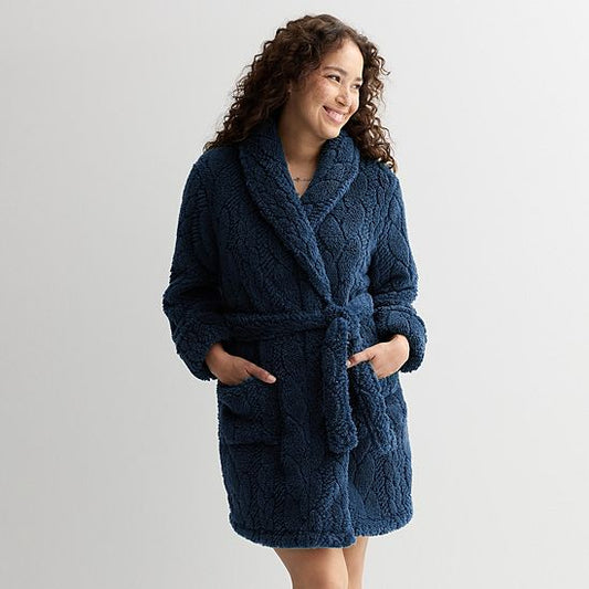  Women's Sonoma Goods For Life® Short Plush Wrap Robe