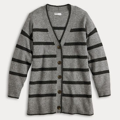  Women's Sonoma Goods For Life® Striped Tunic Cardigan