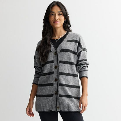  Women's Sonoma Goods For Life® Striped Tunic Cardigan