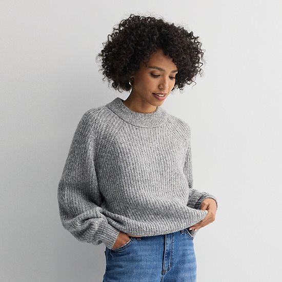  Women's Sonoma Goods For Life® Cozy Heritage Crewneck Sweater