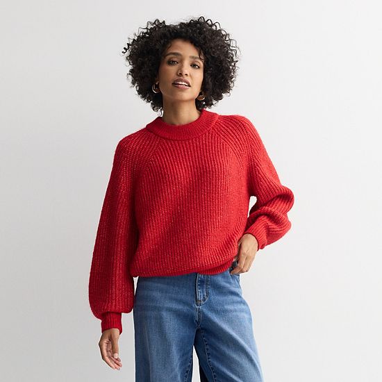  Women's Sonoma Goods For Life® Cozy Heritage Crewneck Sweater