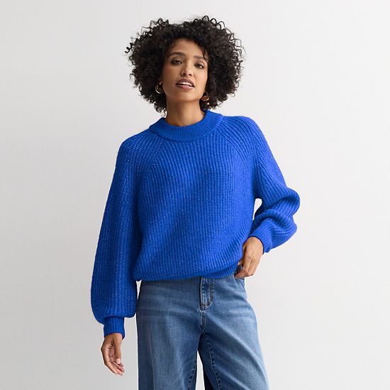  Petite Sonoma Goods For Life® Cozy Heritage Crewneck Sweater