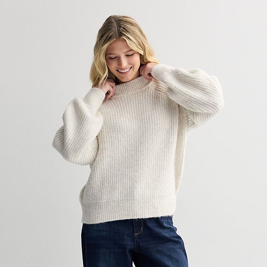  Petite Sonoma Goods For Life® Cozy Heritage Crewneck Sweater