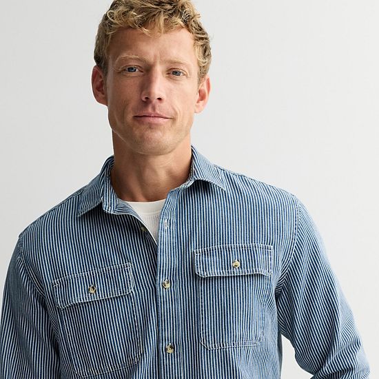  Men's Sonoma Goods For Life® 2-Pocket Denim Utility Shirt