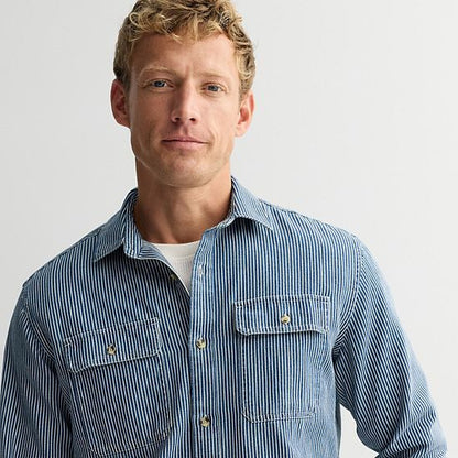  Men's Sonoma Goods For Life® 2-Pocket Denim Utility Shirt