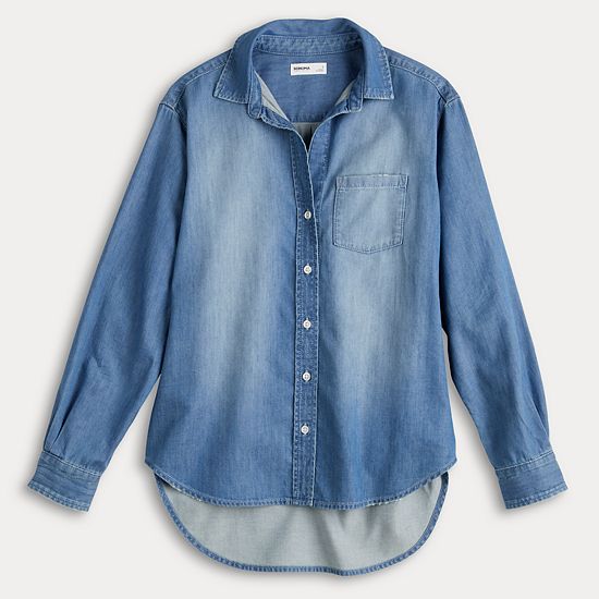  Petite Sonoma Goods For Life® Button-Down Denim Shirt