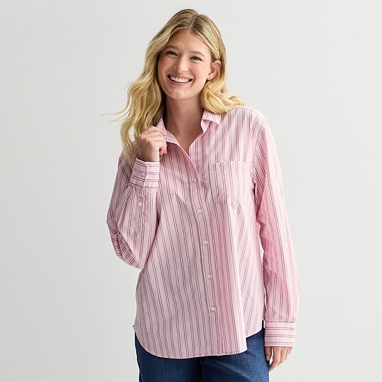  Women's Sonoma Goods For Life® Everyday Button-Up Shirt