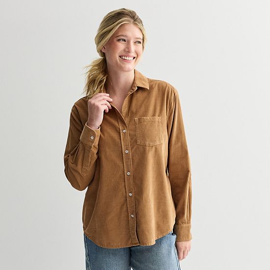  Women's Sonoma Goods For Life® Everyday Button-Up Shirt