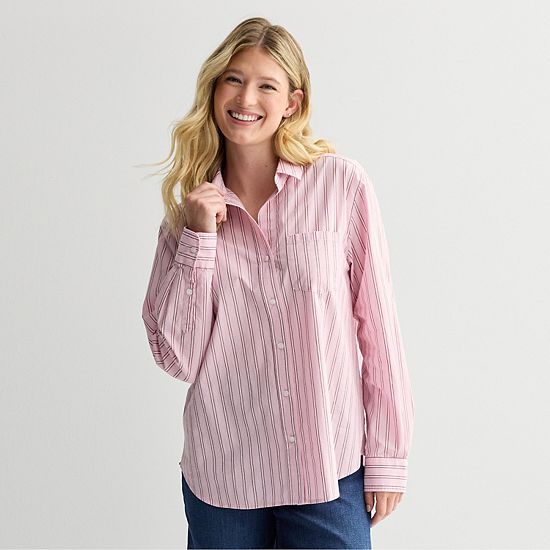  Petite Sonoma Goods For Life® Everyday Button-Up Shirt