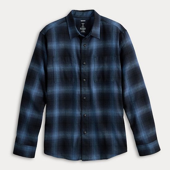  Sonoma Goods For Life® Adaptive Long Sleeve Flannel Shirt