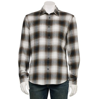  Sonoma Goods For Life® Adaptive Long Sleeve Flannel Shirt