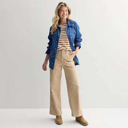  Women's Sonoma Goods For Life® Raglan Sleeve Denim Jacket