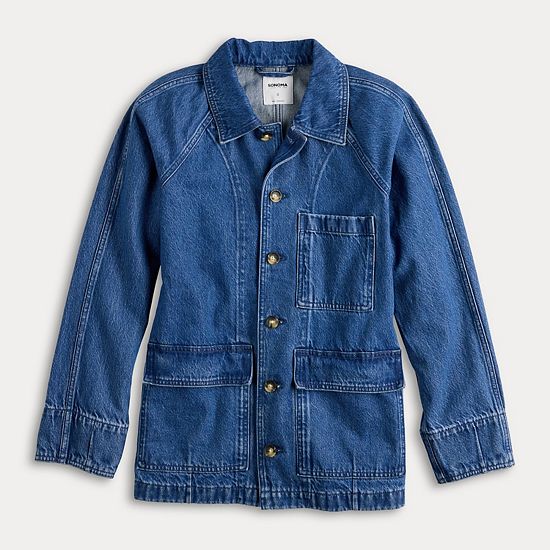  Women's Sonoma Goods For Life® Raglan Sleeve Denim Jacket