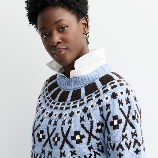  Women's Sonoma Goods For Life® Cozy Heritage Fair Isle Sweater