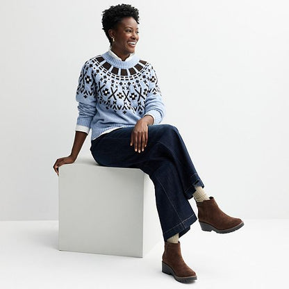 Women's Sonoma Goods For Life® Cozy Heritage Fair Isle Sweater