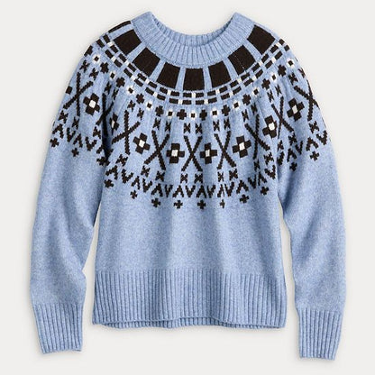  Women's Sonoma Goods For Life® Cozy Heritage Fair Isle Sweater