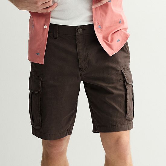  Men's Sonoma Goods For Life® 10 In. Flexwear Everyday Ripstop Cargo Shorts