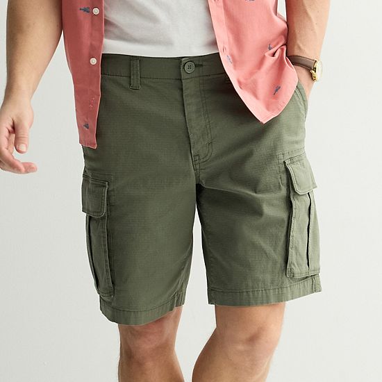  Men's Sonoma Goods For Life® 10 In. Flexwear Everyday Ripstop Cargo Shorts
