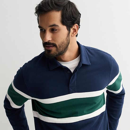  Men's Sonoma Goods For Life® Rugby Polo Shirt