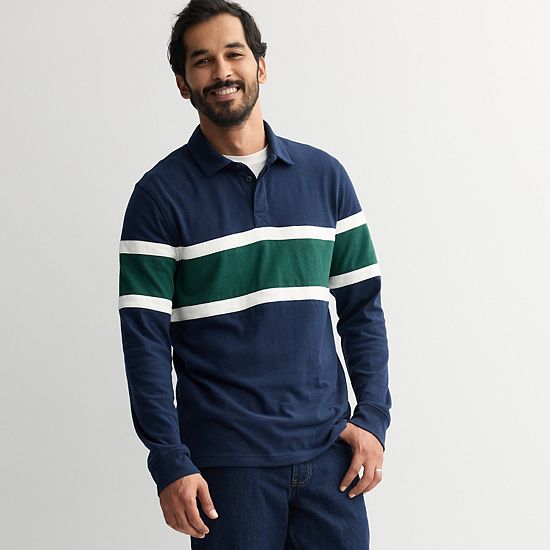  Men's Sonoma Goods For Life® Rugby Polo Shirt