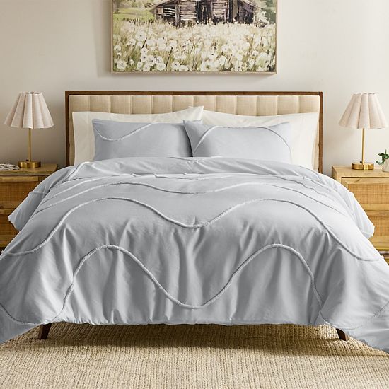  Sonoma Goods For Life® Tufted Wave Supersoft Comforter Set