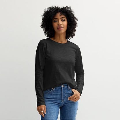  Petite Sonoma Goods For Life® Everyday Long Sleeve Crew Tee